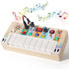 Busy Board - Juguetes Montessori, juguete musical de madera con xilófono mágico para bebés con luces