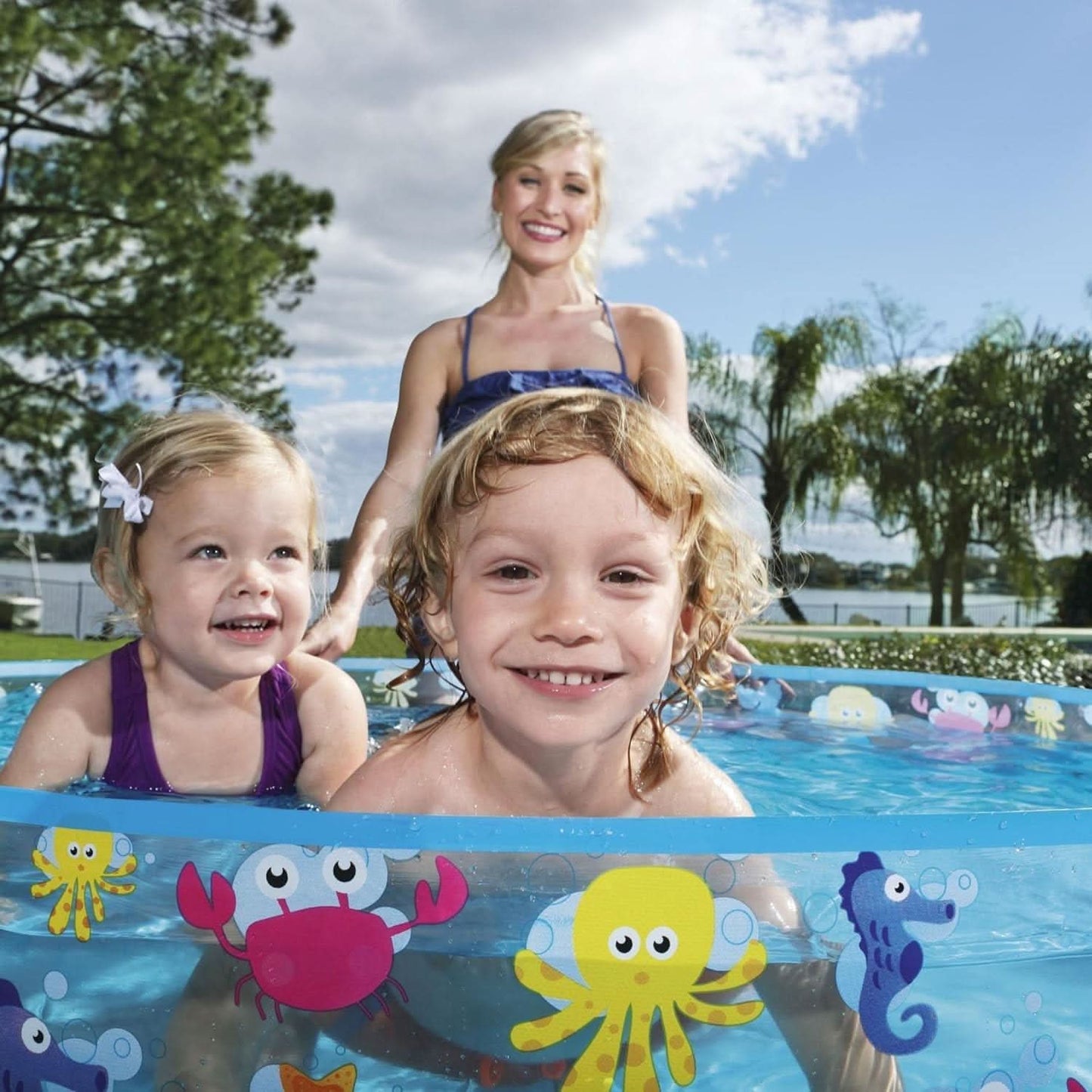 Bestway Fill-N-Fun- Piscina para remo (48 x 10 pulgadas), color azul