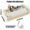 Busy Board - Juguetes Montessori, juguete musical de madera con xilófono mágico para bebés con luces