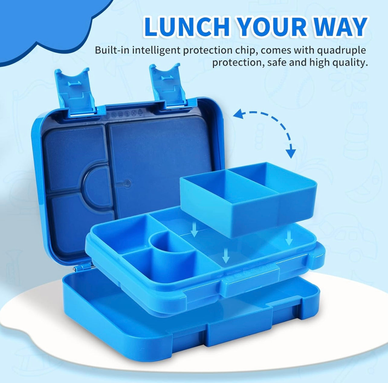 ChicLab Fiambrera Bento, azul