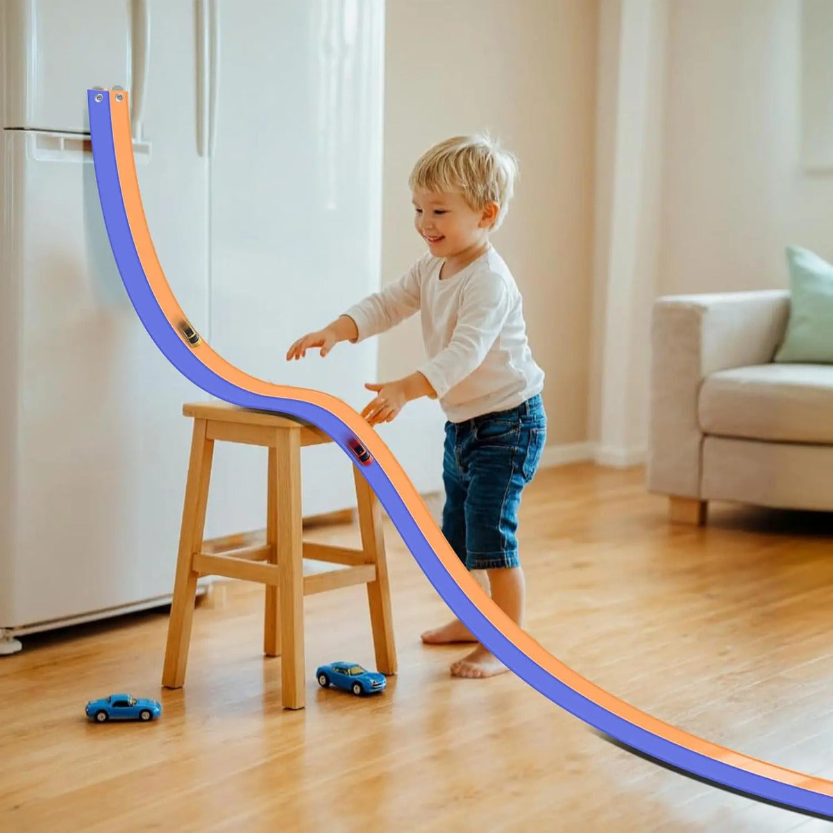Flex Tracks - Juego De Iniciación De 15 Pies Para Niños