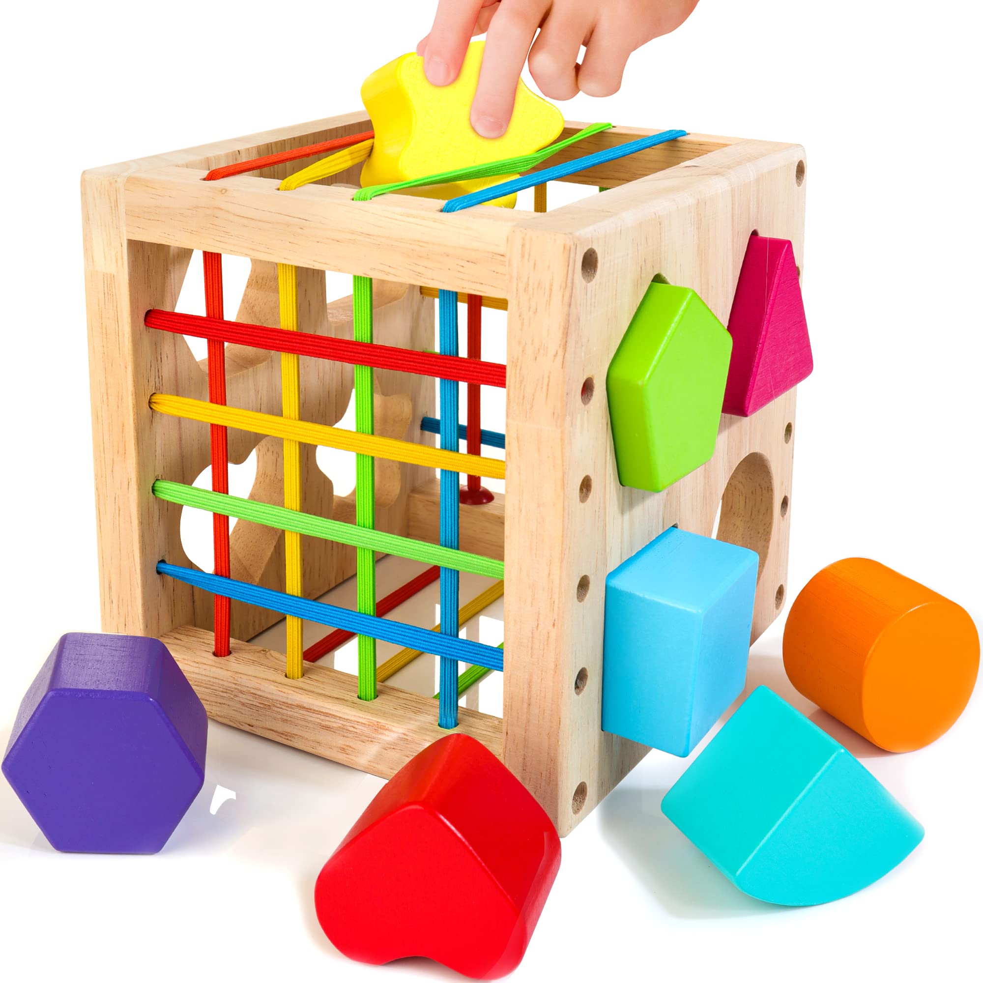 HELLOWOOD Juguetes Montessori para niños de 1 año en adelante