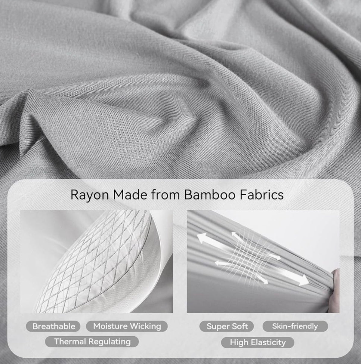 Easyfi saco de dormir con pies de rayón de bambú (6-12 meses, 0,5 TOG)