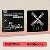 Tarjetas flash blancas y negras para bebés, 80 tarjetas, 160 páginas, 8.4 x 8.4 pulgadas