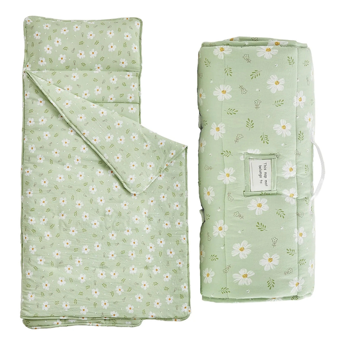Tapete para siesta Dushow para niños pequeños con almohada
