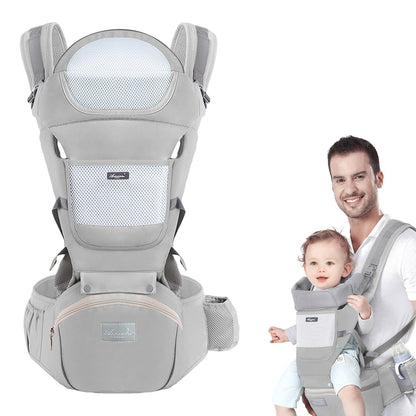 Huifen portabebés con asiento de cadera, multifuncional 9 en 1