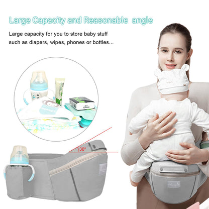 Huifen portabebés con asiento de cadera, multifuncional 9 en 1