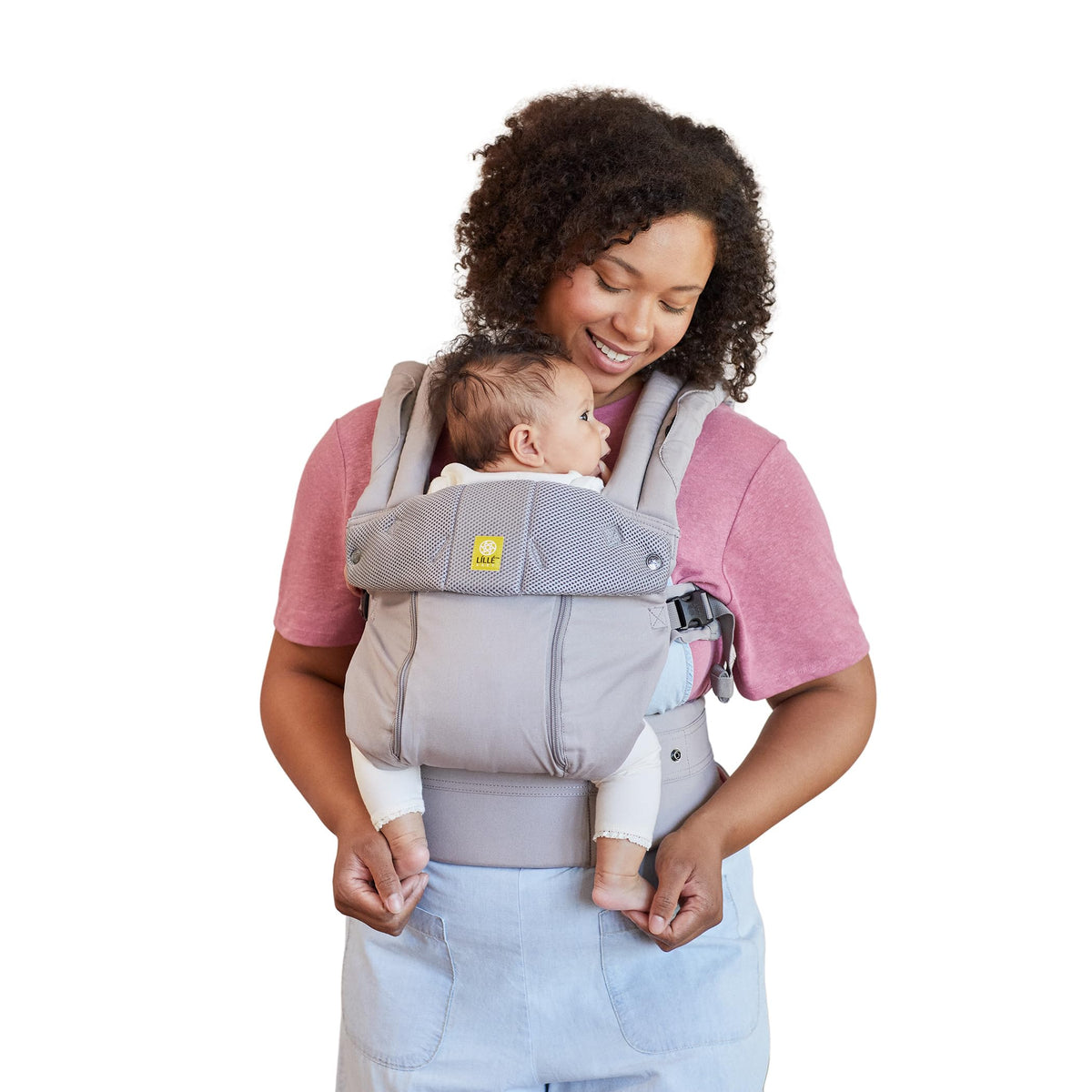 Portabebés Lillebaby (Malla 3D completa para todas las estaciones), color piedra