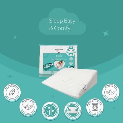 Baby Works - Pregnancy Wedge Pillow, Maternity Support for Belly