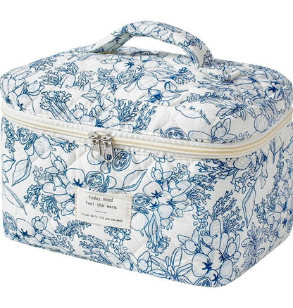 Bolsa de maquillaje acolchada de viaje