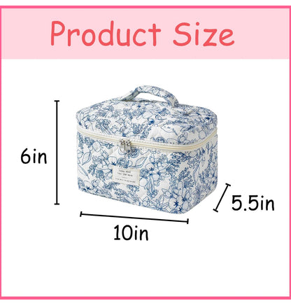 Bolsa de maquillaje acolchada de viaje