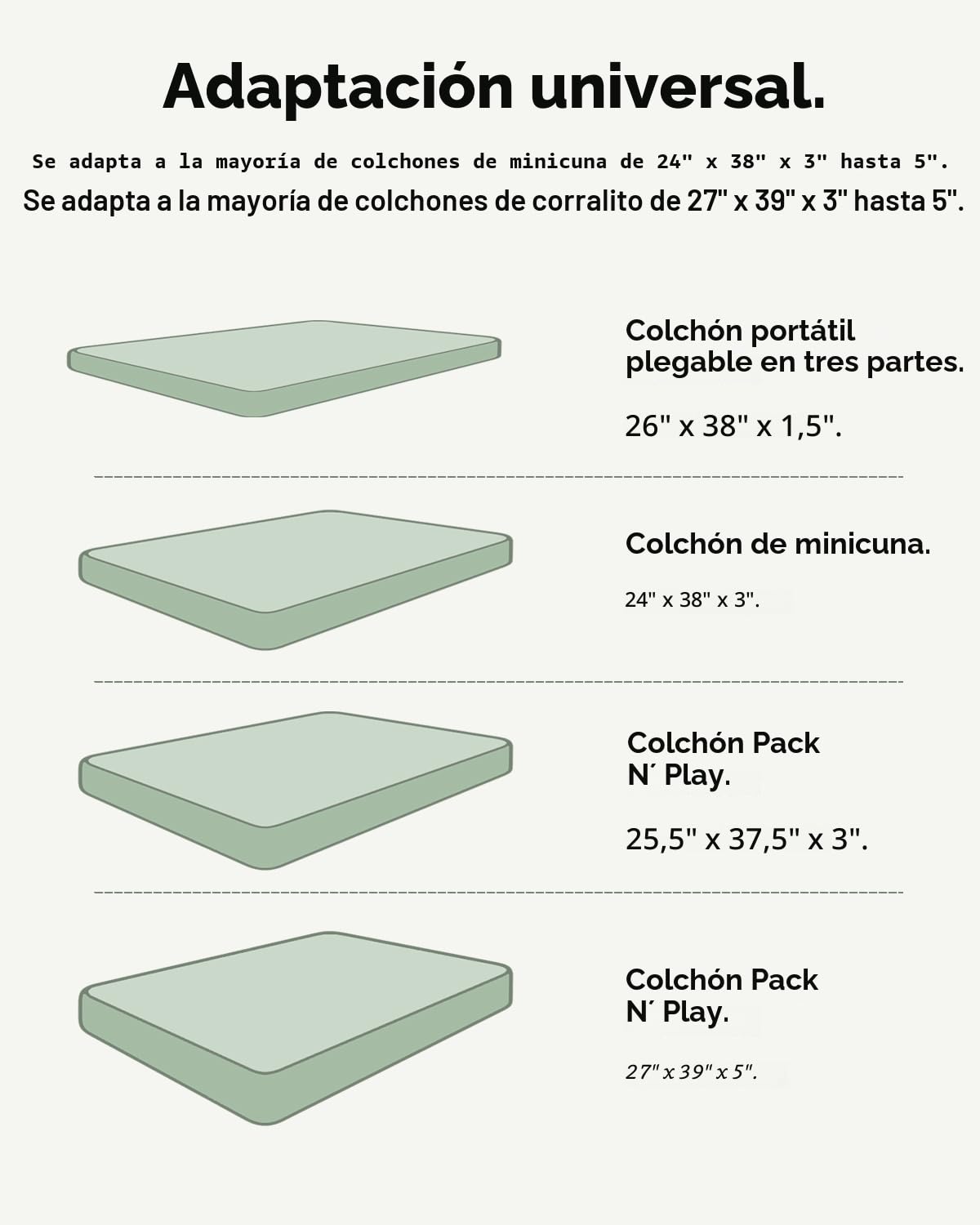 Sábanas ajustadas para Pack N Play, paquete de 2 sábanas
