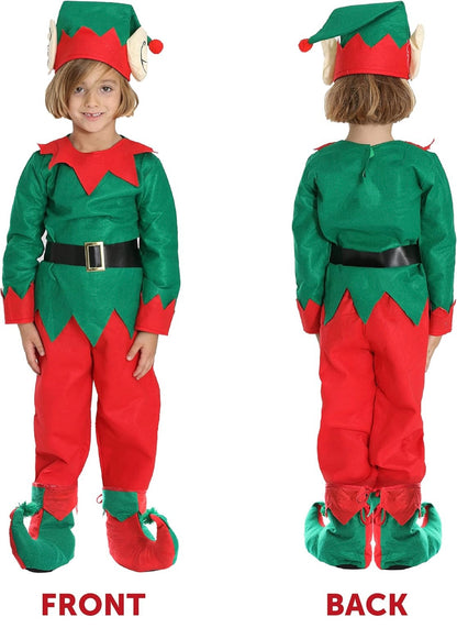 Disfraz de elfo para niños – Disfraz de elfo de Navidad, talla 4-6años