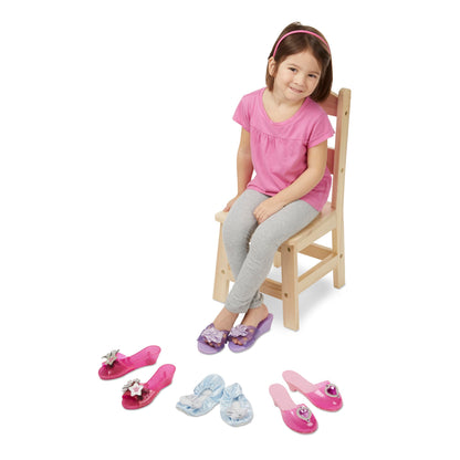 Melissa & Doug Juego de zapatos de vestir para niños (4 pares)