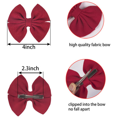 XIMA Juego de 30 coleteros de fieltro de algodón hechos a mano para niñas