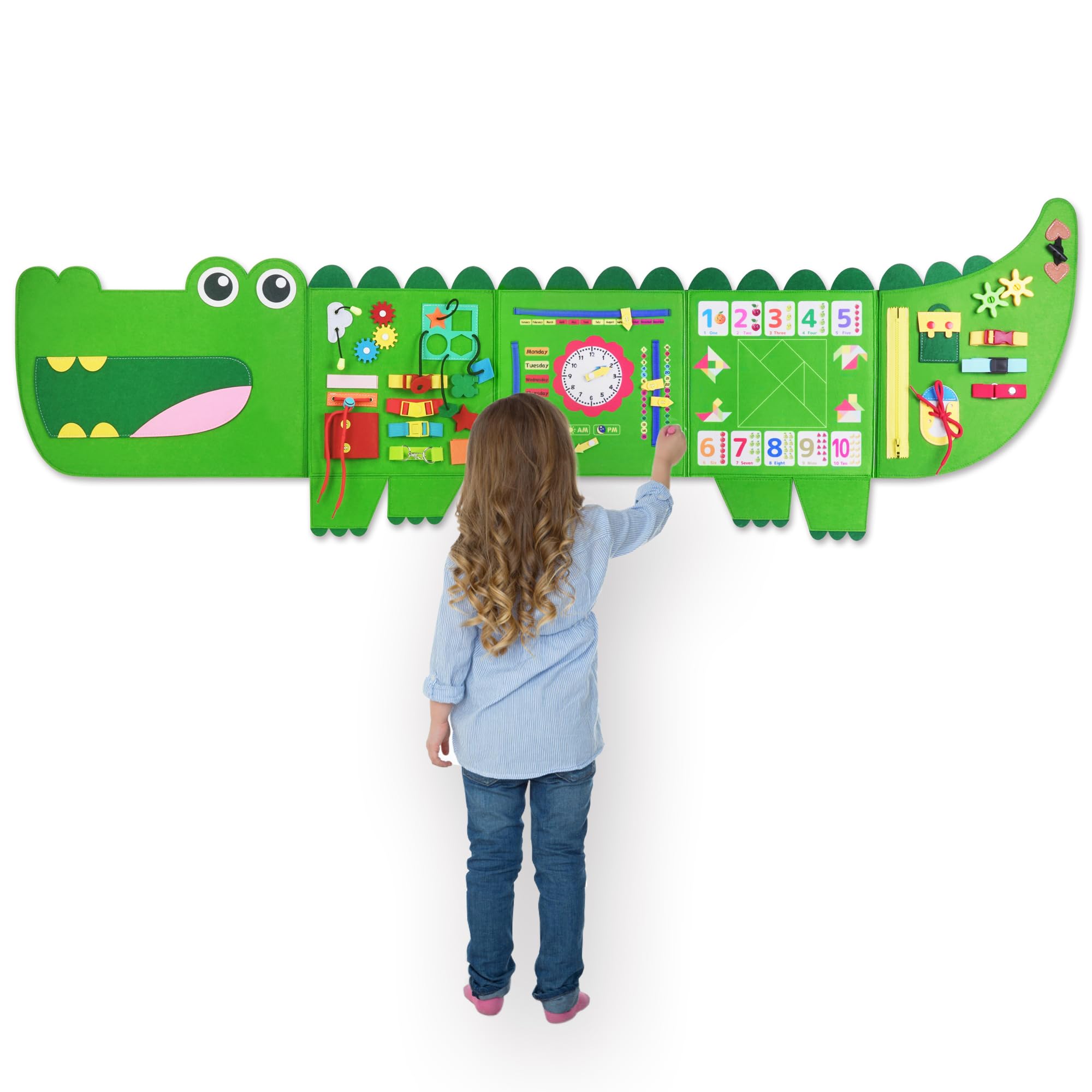 Tablero Montessori de cocodrilo