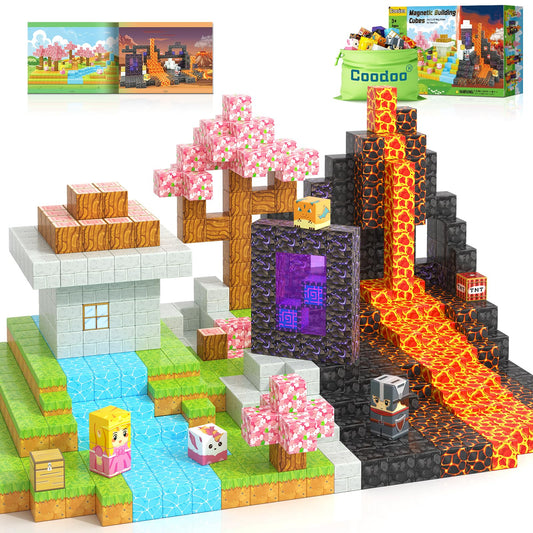 84 Bloques magnéticos – Build Mine Magnet World Magic Portal Set
