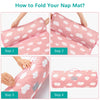 Colchoneta para siesta para niños pequeños con almohada y manta