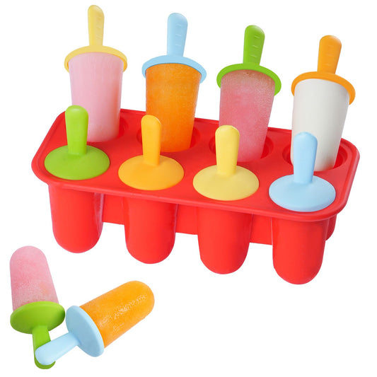 Miaowoof Moldes de silicona para paletas pequeñas de 8 cavidades sin BPA