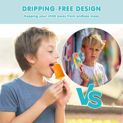 Miaowoof Moldes de silicona para paletas pequeñas de 8 cavidades sin BPA