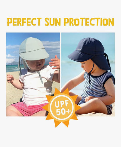 Sombrero de sol para bebé con malla transpirable, UPF 50+, 6-24 meses