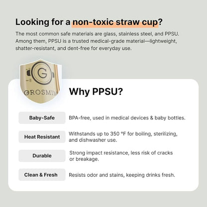 GROSMIMI Vaso mágico a prueba de derrames