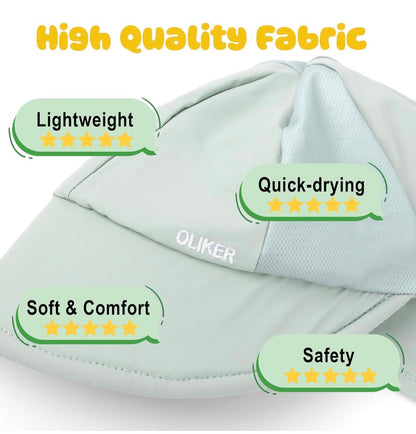 Sombrero de sol para bebé con malla transpirable, UPF 50+, 6-24 meses