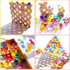 Agirlgle Bloques de construcción de madera arco iris, cubo de bloques apilables de gemas