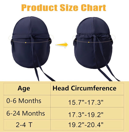 Sombrero de sol para bebé con malla transpirable, UPF 50+, 6-24 meses