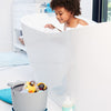 Skip Hop Almacenamiento de juguetes de baño, cubo Moby Stowaway, gris