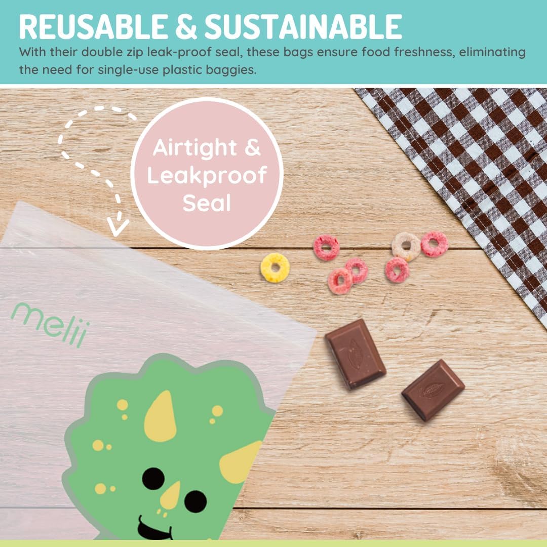 melii Reusable Sandwich & Snack Bags