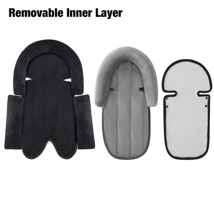 Soporte de cabeza de bebé para asiento de automóvil, 3 en 1