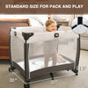 Colchón Star Pack and Play, 38 x 26 x 1.5 pulgadas, colchón Pack N Play