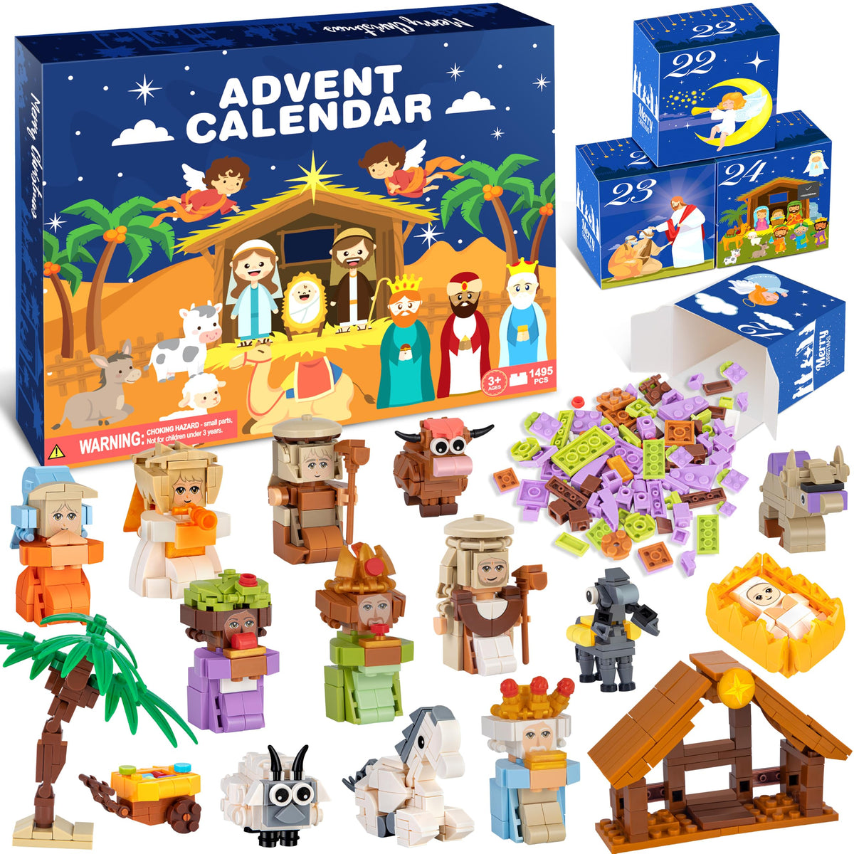 Set de Calendario de adviento de Cuenta Regresiva de 24 Días