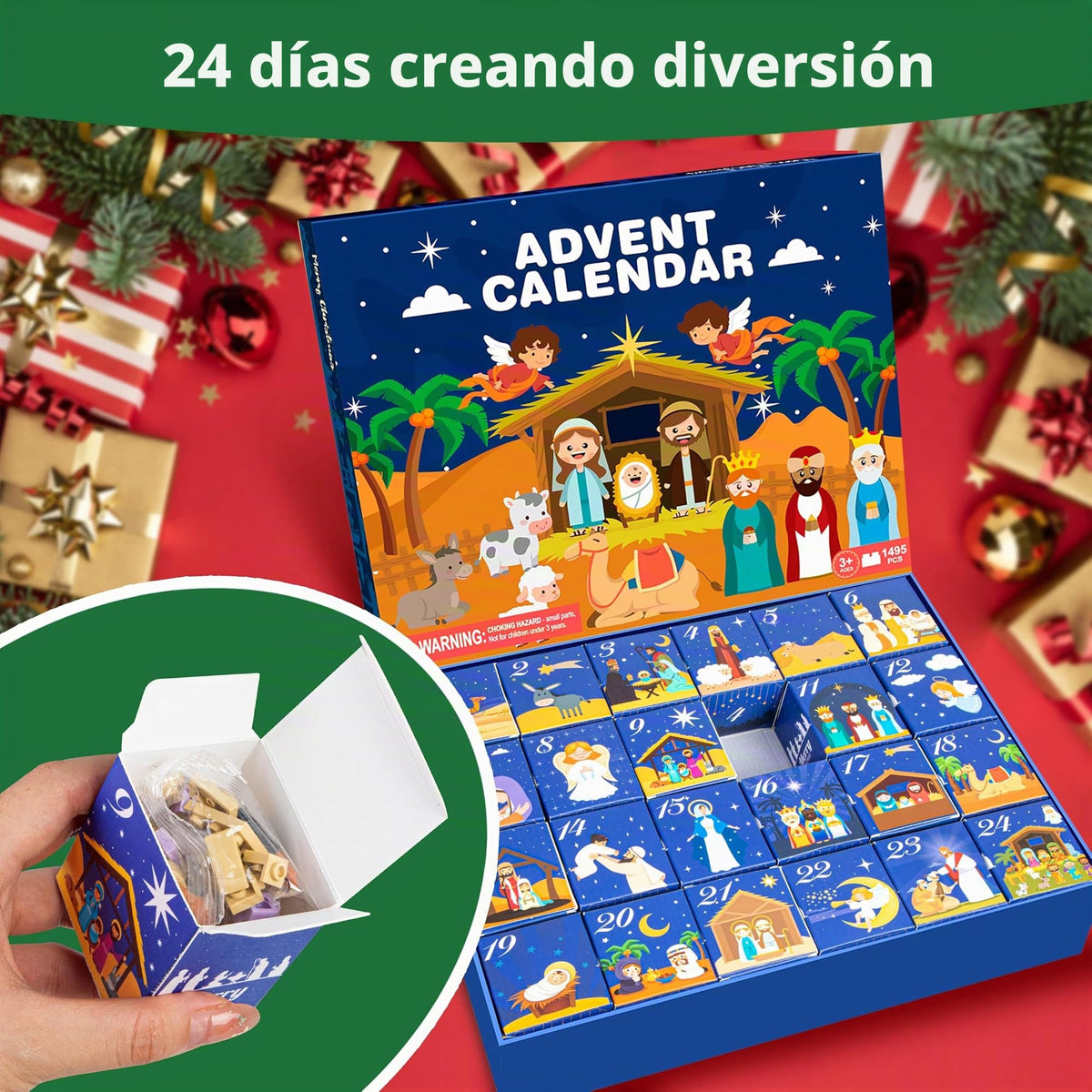 Set de Calendario de adviento de Cuenta Regresiva de 24 Días