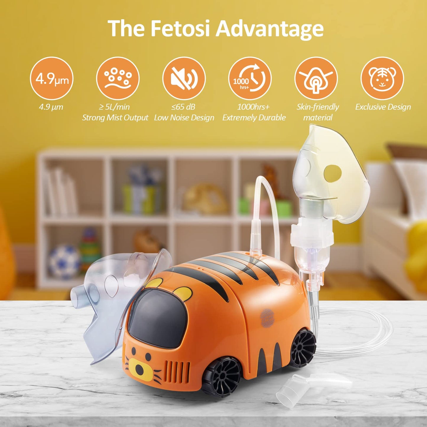 Máquina nebulizadora para niños