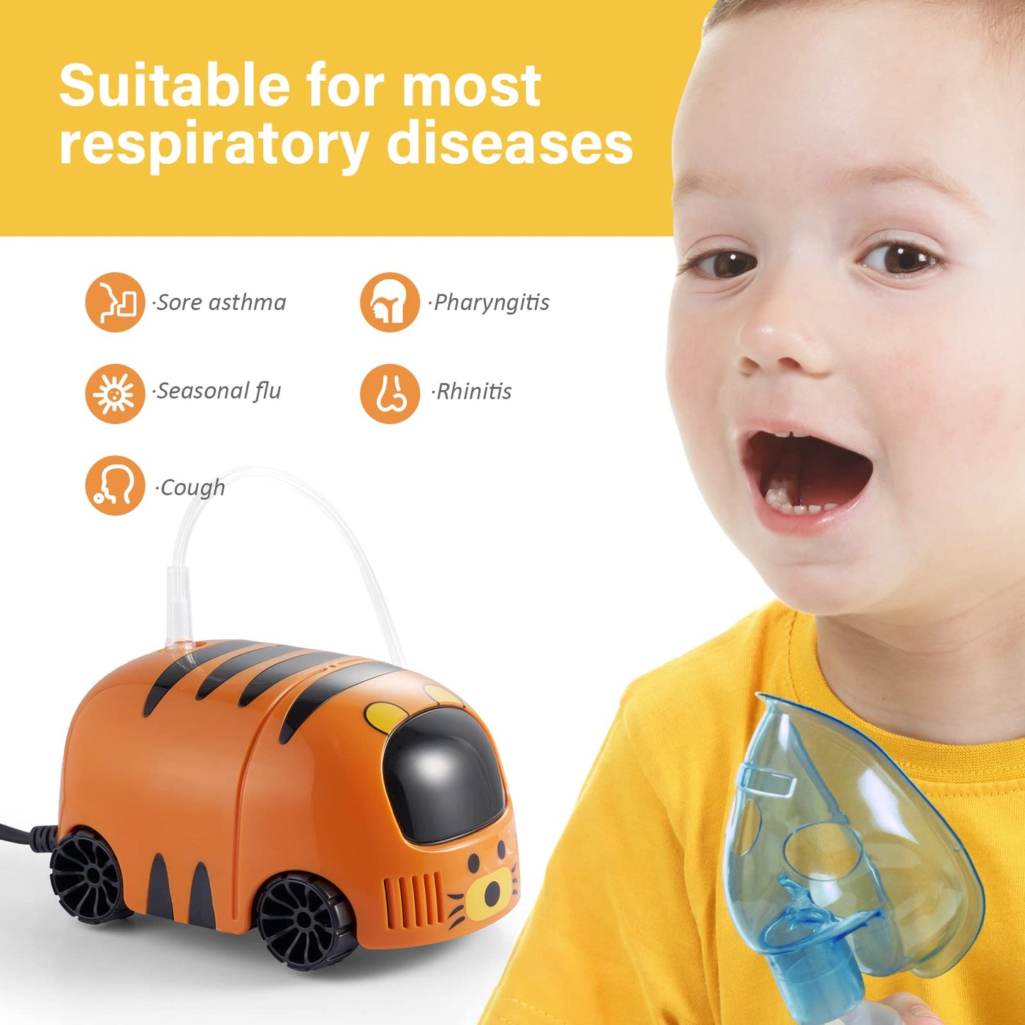 Máquina nebulizadora para niños