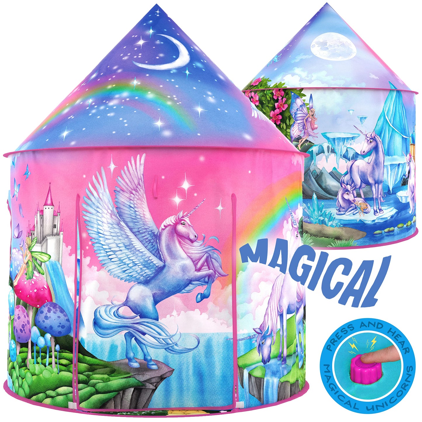 W&O - Tienda de campaña infantil unicornio