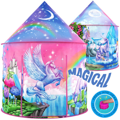 W&O - Tienda de campaña infantil unicornio