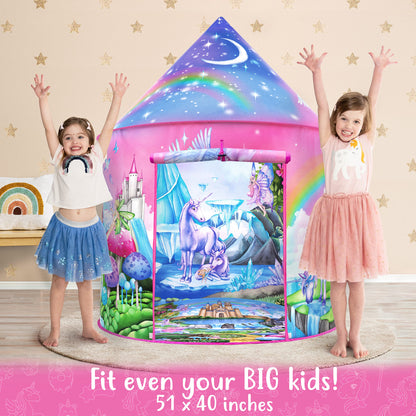 W&O - Tienda de campaña infantil unicornio