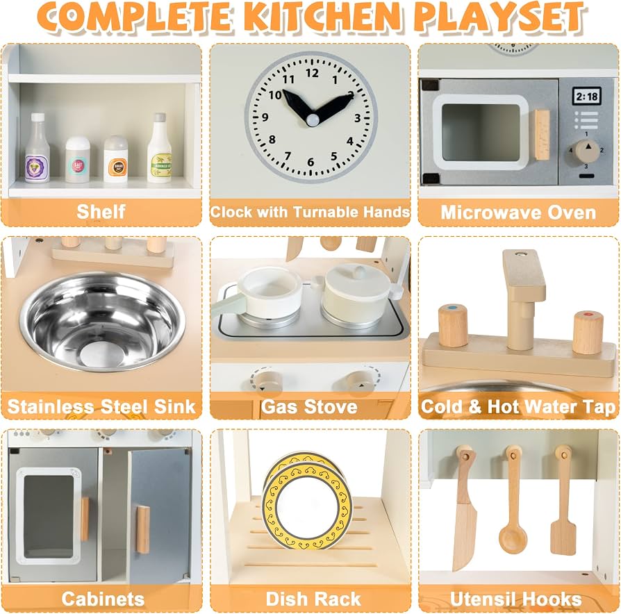 Cocina de Madera Blanca
