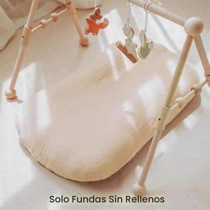 Konssy Juego de 2 fundas de muselina para tumbona de bebé, 100% algodón
