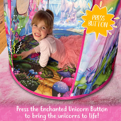 W&O - Tienda de campaña infantil unicornio
