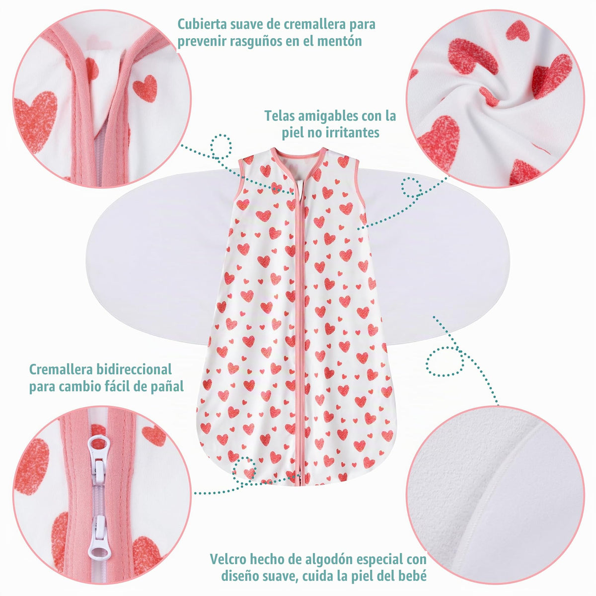 BSTOPPT - Saco de dormir para recién nacidos, de 6 a 12 meses, TOG 0.5