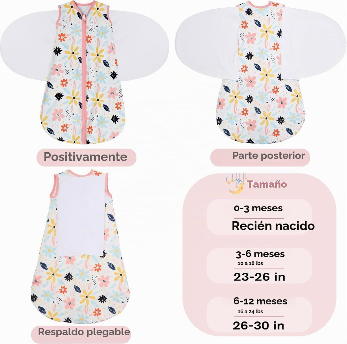 BSTOPPT - Saco de dormir para recién nacidos, de 6 a 12 meses, TOG 0.5