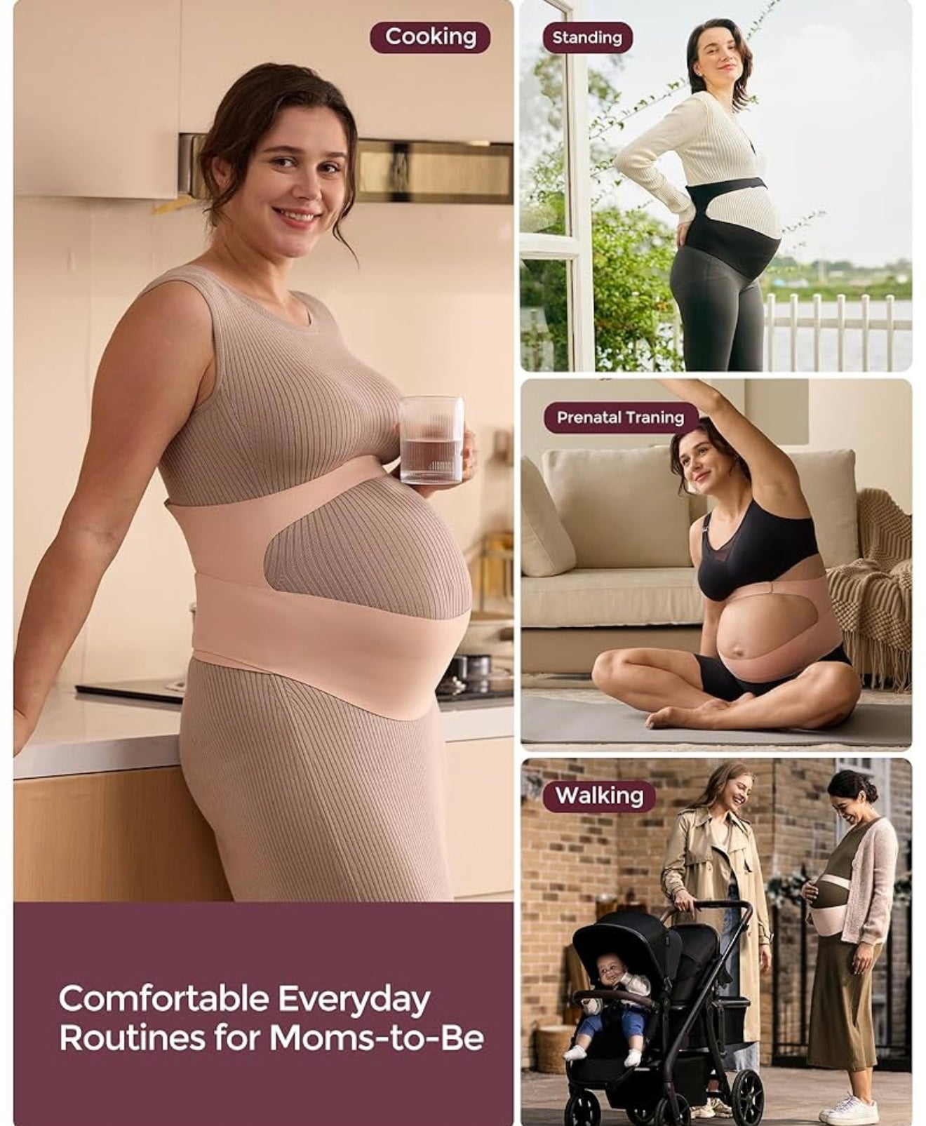 Momcozy CozySupport - Banda para el vientre, talla 2XL