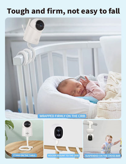 Soporte universal para cámara para monitor de bebé para cuna compatible con Arlo, Owlet, Goodbaby y más