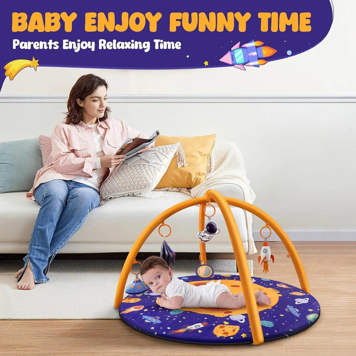 Alfombra De Juego Impermeable Para Bebés