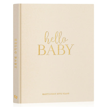 Lanpn Hello Baby Libro de Recuerdos, beige