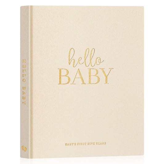 Lanpn Hello Baby Libro de Recuerdos, beige